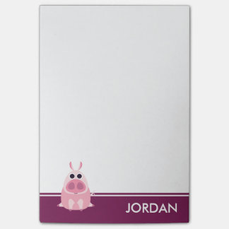 Notas Post-it® Receloso el cerdo