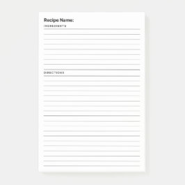 Notas Post-it® Recetas