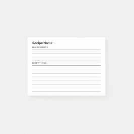 Notas Post-it® Recetas
