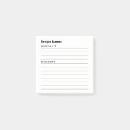 Notas Post-it® Recetas