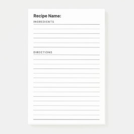 Notas Post-it® Recetas
