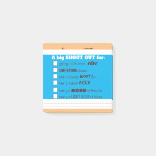 Notas Post-it® Reclamar la recompensa por reconocimiento de emple
