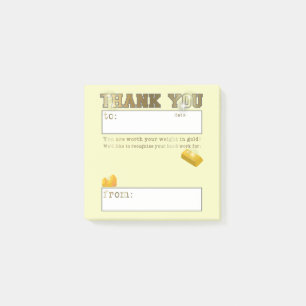 Notas Post-it® Reconocimiento de Reconocimiento a Empleado