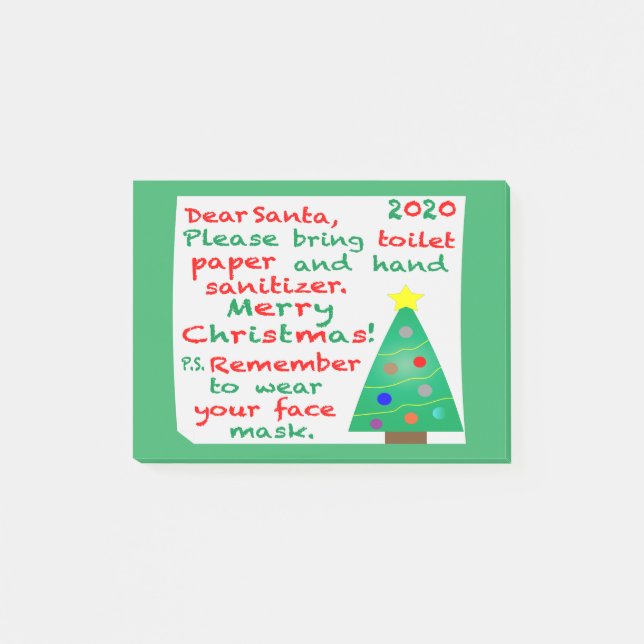 Notas Post-it® Recordando la Navidad 2020 (Anverso)