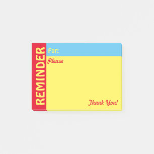 Notas Post-it® Recordatorio de lista de tareas pendientes, por fa