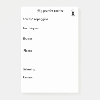 Notas Post-it® Recordatorio de prácticas