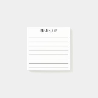 Notas Post-it® Recordatorio REMEMBER