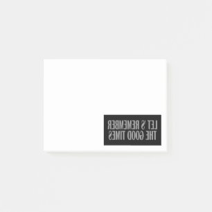 Notas Post-it® Recordemos los buenos tiempos