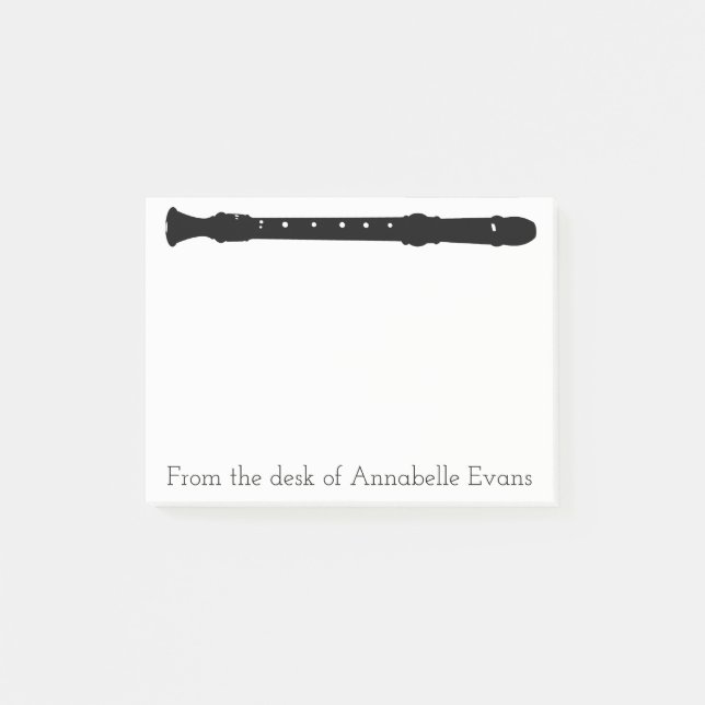 Notas Post-it® Recorder Personalize (Anverso)