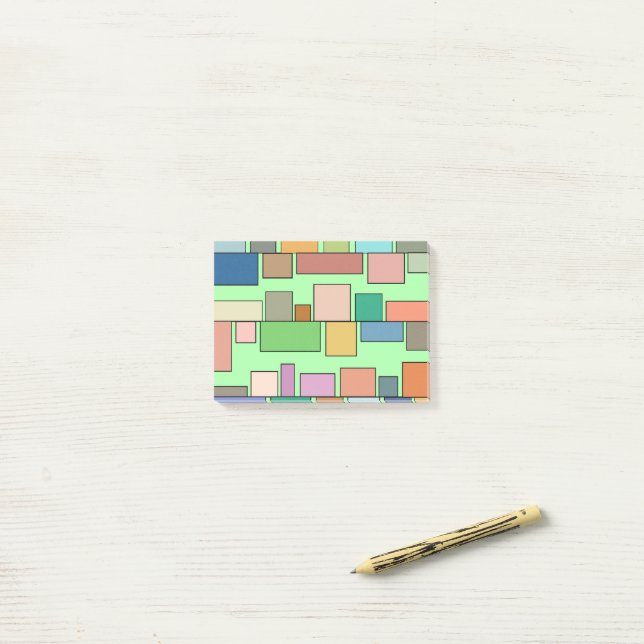 Notas Post-it® Rectángulos de Boho (Escritorio)