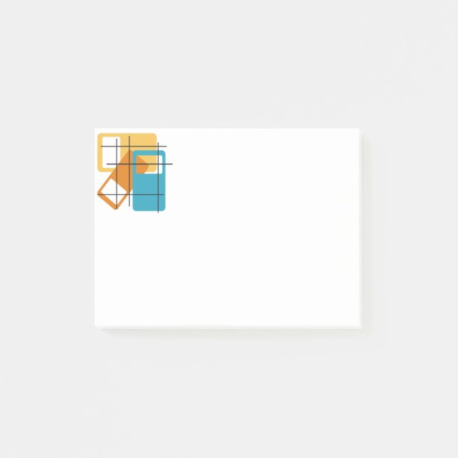 Notas Post-it® Rectángulos de cuadrícula (Anverso)
