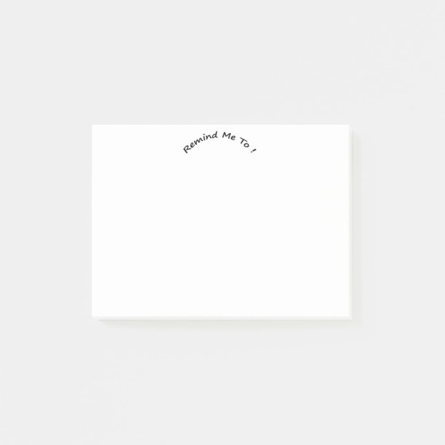 Notas Post-it® Recuérdame que (Anverso)
