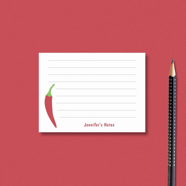 Notas Post-it® Red Chili Pepper (Red Chili Pepper Post-it Notes)