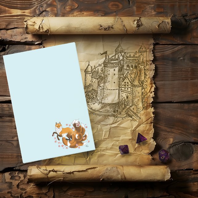 Notas Post-it® Red Fox Tails Kitsune Kasai (Subido por el creador)