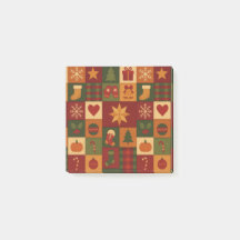 Red Green Patchwork Quilt Rustic Farmhouse Floral
