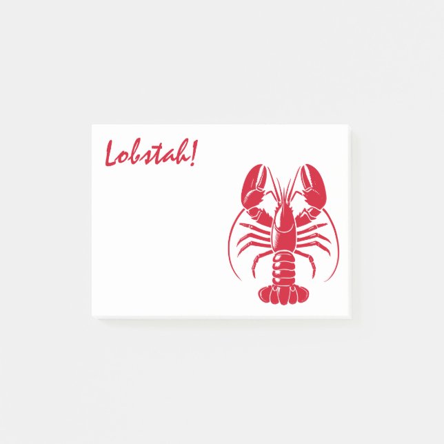 Notas Post-it® Red Lobster Lobstah Maine New England Coast (Anverso)