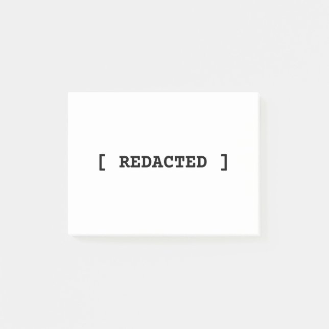 Notas Post-it® [ REDACTED ] Minimalist Professional Post-it Notes (Anverso)