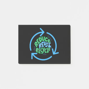 Notas Post-it® Reducir Reutilizar Reciclar Medio Ambiente