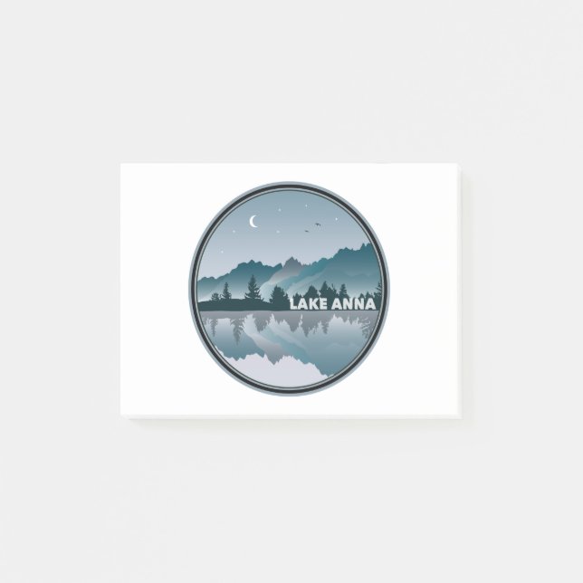 Notas Post-it® Reflexión sobre el lago Anna Virginia (Anverso)