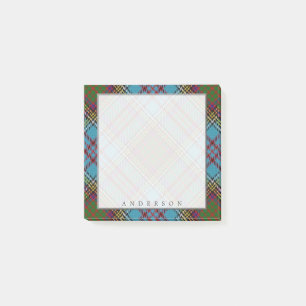 Notas Post-it® Regal Scottish Clan Anderson Tartan