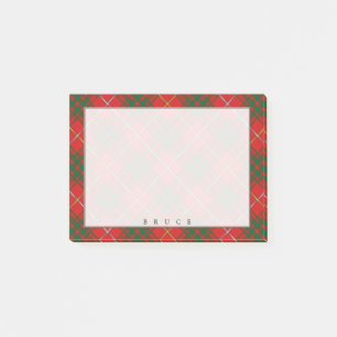 Notas Post-it® Regal Scottish Clan Bruce Tartan
