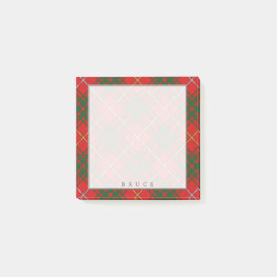 Notas Post-it® Regal Scottish Clan Bruce Tartan