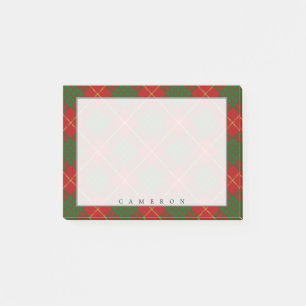 Notas Post-it® Regal Scottish Clan Cameron Tartán