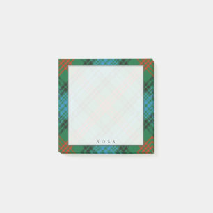 Notas Post-it® Regal Scottish Clan Ross Tartan