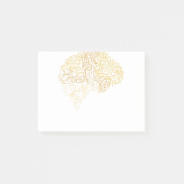 Notas Post-it® Regalo cerebral superhumano de neurociencia (Anverso)