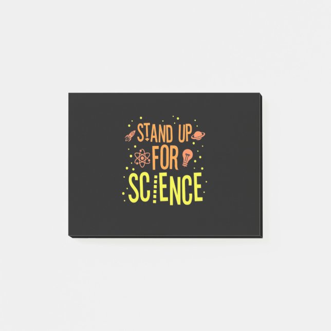 Notas Post-it® Regalo científico | Apoyar A La Ciencia (Anverso)