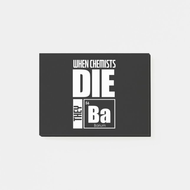 Notas Post-it® Regalo científico | Hermosa Química (Anverso)