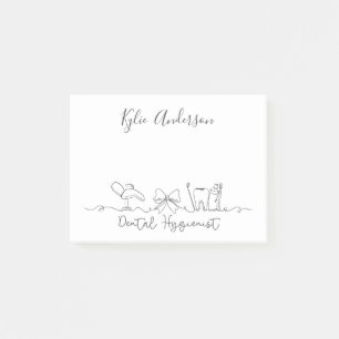 Notas Post-it® Regalo con nombre personalizado para higienista de