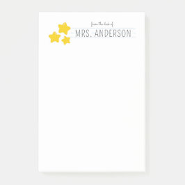 Notas Post-it® Regalo de agradecimiento personalizado del profeso