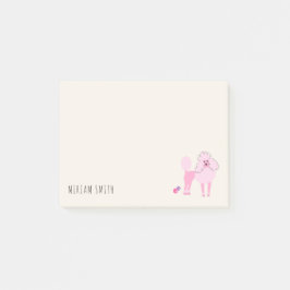 Notas Post-it® Regalo de cumpleaños para amantes de caniches pers