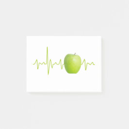 Notas Post-it® Regalo de manzanas de latido para personas sanas