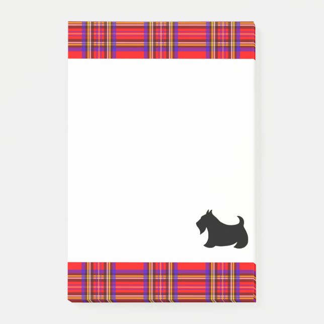 Notas Post-it® Regalo de Notepad Terrier Clásico de Escocia (Anverso)