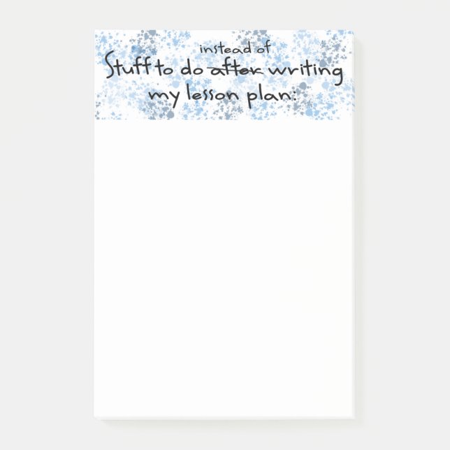 Notas Post-it® Regalo divertido del profesor (Anverso)