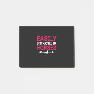 Notas Post-it® Regalo ecuestre Distrado Fácilmente Por Caballos