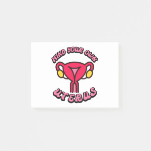 Notas Post-it® Regalo Feminista Divertido Útero Antiguo Cuida Tus