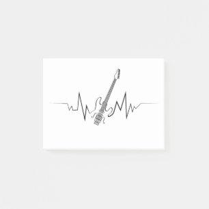 Notas Post-it® Regalo Guay de guitarra eléctrica para guitarista