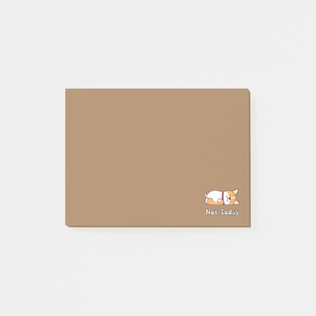 Notas Post-it® Regalo lindo Corgi Amante divertido de los perros  (Anverso)