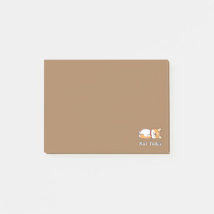 Notas Post-it® Regalo Lindo Corgi Amante Divertido de Perros No H