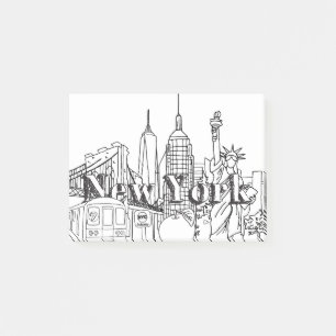 Notas Post-it® Regalo NYE New York de Souvenirs Vacation Souvenir