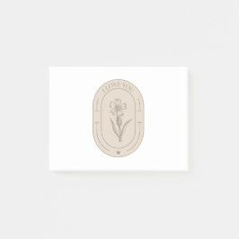 Notas Post-it® Regalo para esposa - te amo - Jardín Botánico