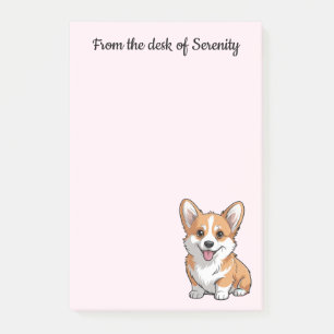 Notas Post-it® Regalo para mamá de Corgi adorable Amante de perro