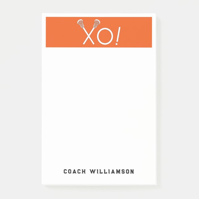 Notas Post-it® Regalos de Lacrosse personalizados (Anverso)