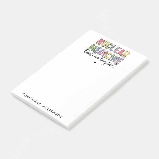 Notas Post-it® Regalos del personalizado Técnico de Medicina Nucl (En perspectiva)