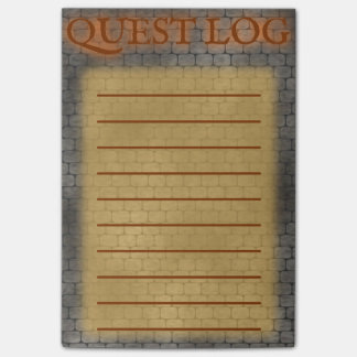 Notas Post-it® Registro de la búsqueda del RPG