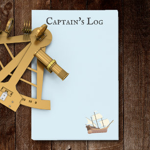 Notas Post-it® Registro de la nave del capitán