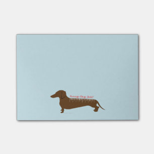 Notas Post-it® Regla de los perros de salchicha